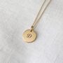Personalised Gold Initial Necklace With Diamond Charm, thumbnail 5 of 5