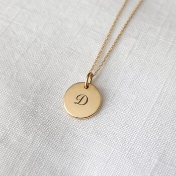 Personalised Gold Initial Necklace With Diamond Charm, 5 of 5