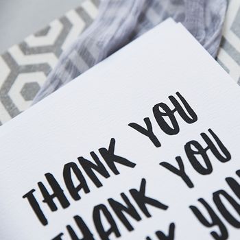 'Thank You, Thank You, Thank You' Card, 4 of 4