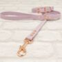 Waterproof Dog Collar And Lead Set Lilac, thumbnail 1 of 3