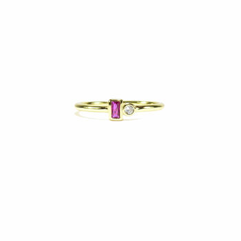 Ruby Cz Rings, Rose Or Gold Vermeil 925 Silver, 8 of 11