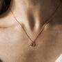 Erin. Gold Filled Moon And Star Pendant Necklace, thumbnail 1 of 3