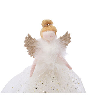 Large Light Up Gold Angel Christmas Tree Topper, 3 of 5