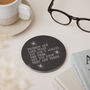 Fun Friendship Gift Engraved Friend Slate Coaster, thumbnail 2 of 3