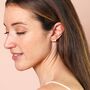 Opal Butterfly Stud Earrings In Gold, thumbnail 2 of 4