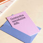'Outstanding Reproductive Skills' Funny New Baby Card, thumbnail 1 of 4