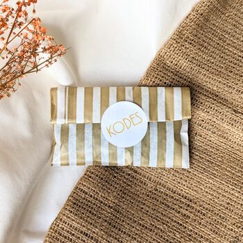 Clip On Kaya – Big Evil Eye Charm Gold Studs, 2 of 3