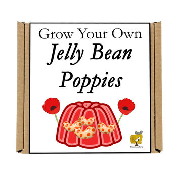 Gardening Gift. Grow Your Own Jelly Bean Poppies Kit, 4 of 4
