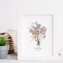 Meaningful Flowers Birthday Print, thumbnail 2 of 8