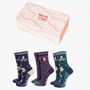 Barn Owl Bamboo Socks Gift Box Women's, thumbnail 1 of 4