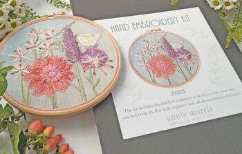 Lavender Floral Needlework Kit, 9 of 9