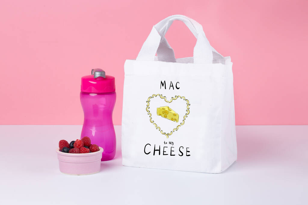 Mac To My Cheese Lunch Bag By KitsCH Noir