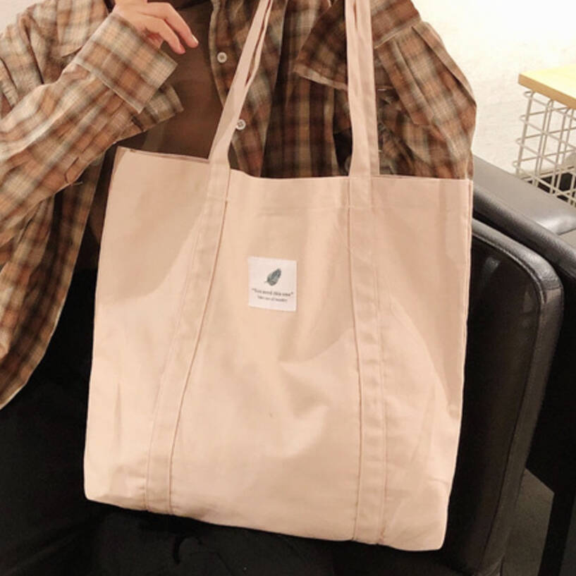 Beige Picnic Bag Lightweight Cotton Canvas Tote Bag, Summer Beach Bag, 1 of 4