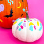 Neon Terrazzo Halloween Pumpkin Decorations, thumbnail 4 of 4