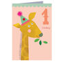 Giraffe 1st Birthday Card, thumbnail 2 of 2