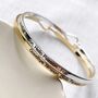 Gold Or Silver Plated Retirement Bangle | Goodbye Tension Hello Pension, thumbnail 5 of 12