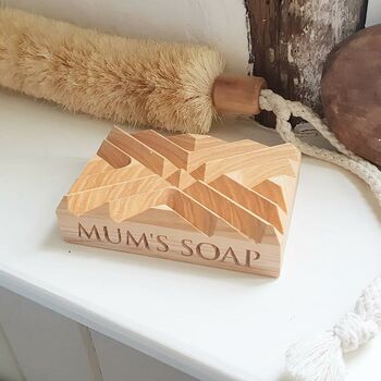Personalised Oak Wooden Soap Dish Holder, 2 of 4