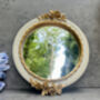 20cm Cream And Gold Decorative Wall Mirror – Floral Motif, thumbnail 5 of 12