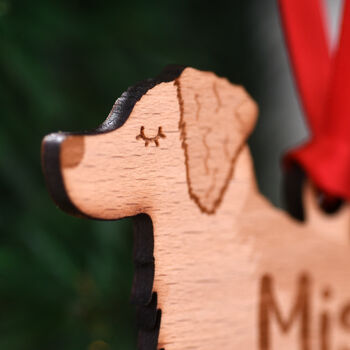 Golden Retriever Personalised Dog Wooden Decoration, 2 of 5