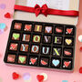 Biscuiteers Hand Iced I Love You Medium Tin Chocolates, thumbnail 1 of 3