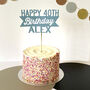 Personalised 40th Birthday Cake Topper, thumbnail 2 of 8