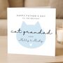 Personalised Cat Grandad Father's Day Card, thumbnail 1 of 7