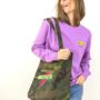 Camo Mother Lightning Bolt Tote Personalised, thumbnail 1 of 3