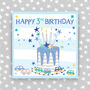 3rd Birthday Card Cake Theme Boy/Girl, thumbnail 1 of 2