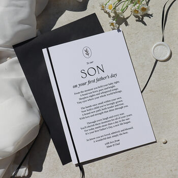 1st Father's Day Card For Son In Law, 2 of 5