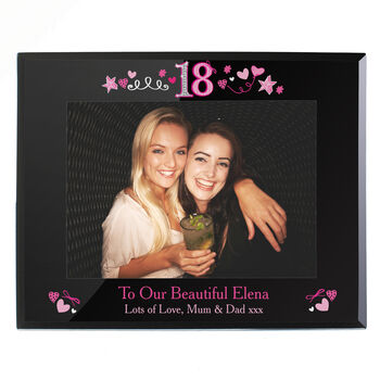 18th Birthday Black Glass Frame 5x7, 3 of 3