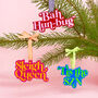 Sleigh Queen Christmas Tree Decoration, thumbnail 2 of 2