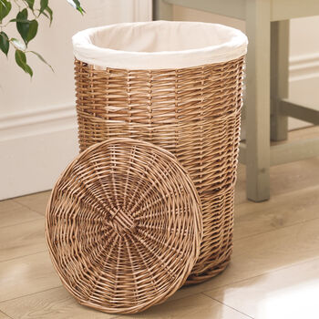 Round Laundry Basket With Lining, 3 of 6