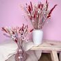 Red Pastel Dried Flower Arrangement, thumbnail 2 of 5