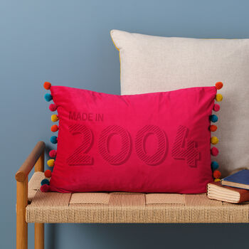 Personalised 21st Birthday Velvet Cushion, 5 of 12