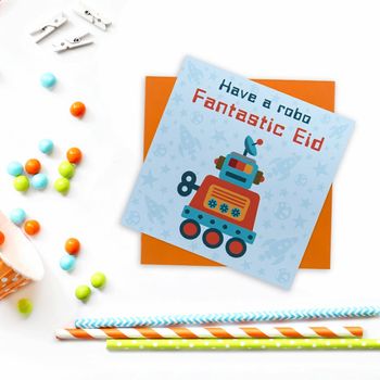 Children's Robot Eid Card, 2 of 2