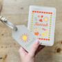 Personalised Summer Drawings Passport Cover And Luggage Tag, thumbnail 1 of 6