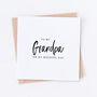 Grandpa Wedding Bridal Card, thumbnail 1 of 4