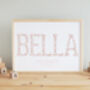 Personalised Name Birth Print, thumbnail 7 of 7