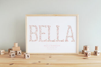 Personalised Name Birth Print, 7 of 7