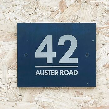 Personalised Smooth Slate House Sign, 2 of 5