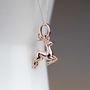 Personalised Sterling Silver Leaping Deer Necklace, thumbnail 4 of 5
