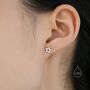 Cz Star Stud Earrings, thumbnail 6 of 10