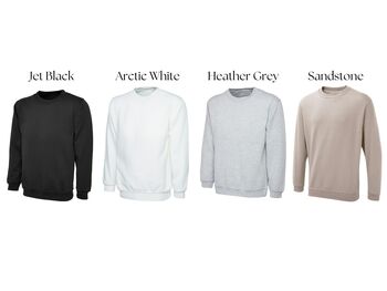 Custom Honeymoon Club Design Embroidered Sweatshirt, 4 of 4