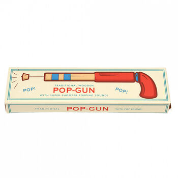 Wooden Pop Gun Toy Traditional Kids Gift, 6 of 7