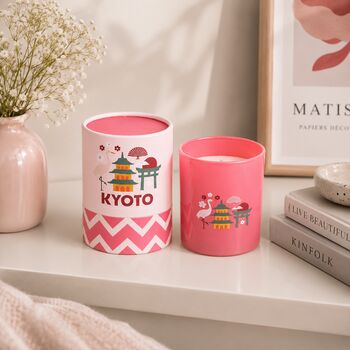 Travel Home Decor Gift Scented Candle Kyoto Ibiza Palm Springs, 4 of 5