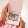 Personalised Esme Heart And Birthstone Necklace Photo Gift Set, thumbnail 1 of 12