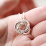 Personalised Sterling Silver Russian Ring Necklace, thumbnail 1 of 6