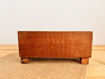 Mini Wooden Three Drawer Ceramic Chest Trinket Box, 4 of 7