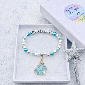 Personalised Princess Bracelet Fairy Keepsake Birthday Gift For Girls, 2 of 12