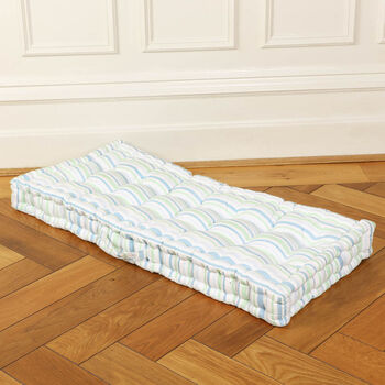 Tenby Stripe Padded Cotton Dog Bed, 5 of 11